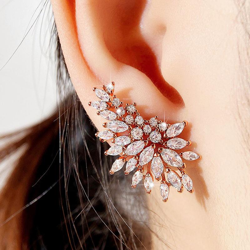 Dazzling CZ Studs And Dangle Earrings Dazzling CZ Studs And Dangle Earrings