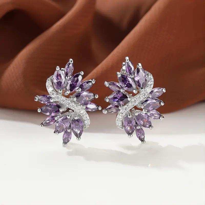 Dazzling CZ Studs And Dangle Earrings Dazzling CZ Studs And Dangle Earrings