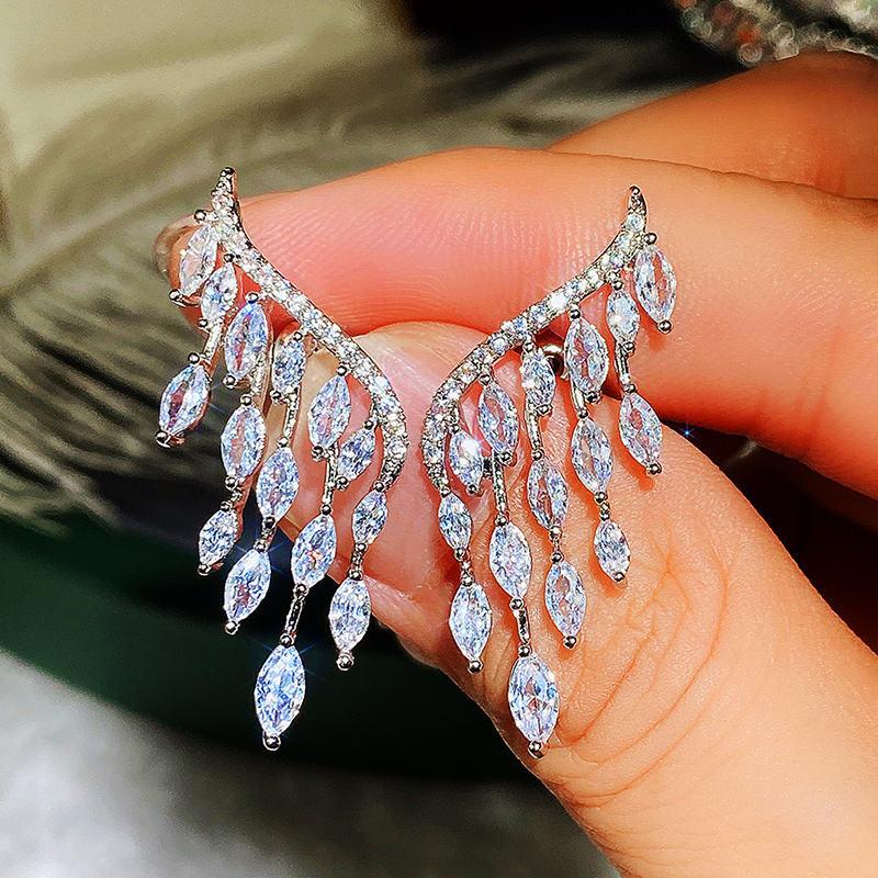 Dazzling CZ Studs And Dangle Earrings Dazzling CZ Studs And Dangle Earrings