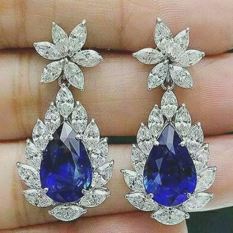 Dazzling CZ Studs And Dangle Earrings Dazzling CZ Studs And Dangle Earrings