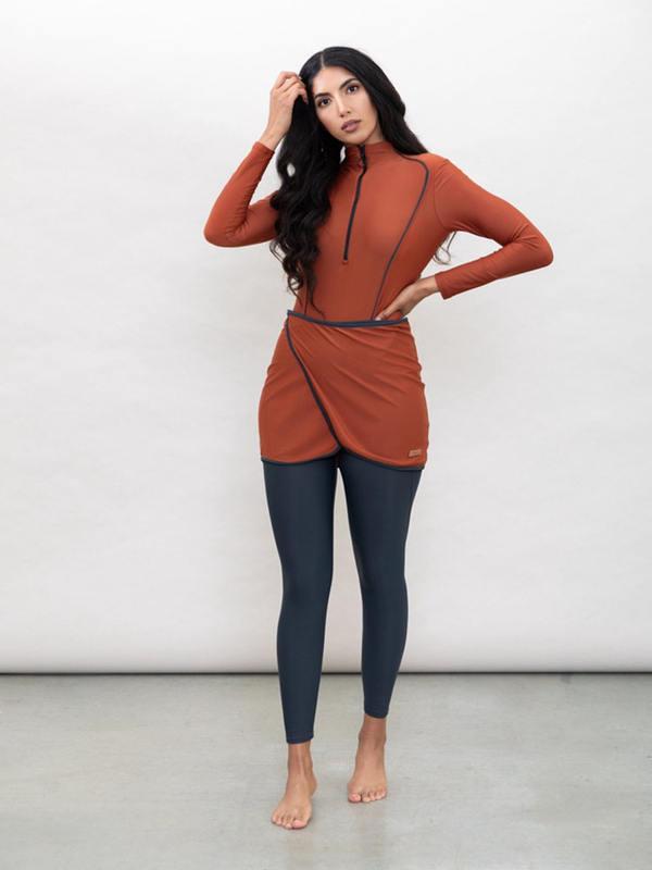 Muslim Modest Swimwear Hijab Swimsuit Women Swimming Suit Cover Ups Burkini Hijabs For Woman Islamic Long Sleeve Bathing Swim Muslim Modest Swimwear Hijab Swimsuit Women Swimming Suit Cover Ups Burkini Hijabs For Woman Islamic Long Sleeve Bathing Swim